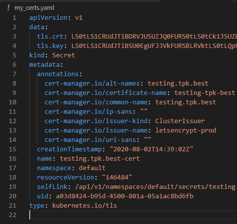 Kubernetes, SSL and Cert-Manager