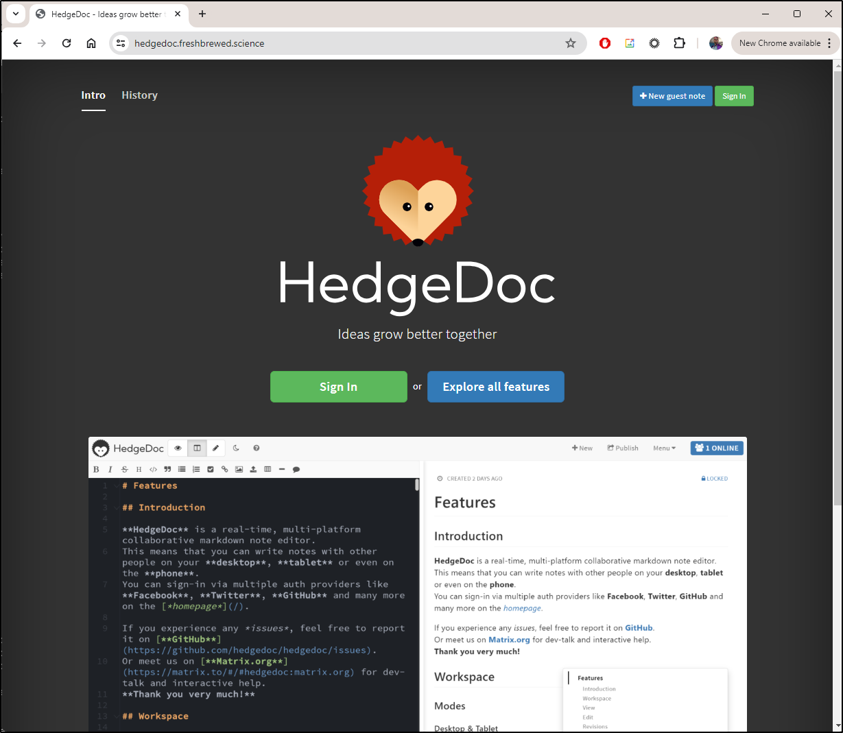 HedgeDoc OS Documentation Fresh Brewed HedgeDoc OS Documentation Fresh Brewed